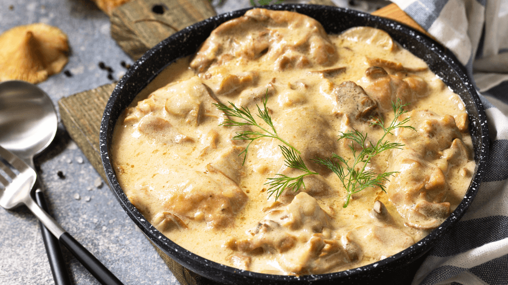 Creamy Garlic Parmesan Mushroom Chicken Recipe