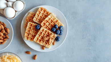 Keto Blueberry Waffles Recipe