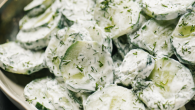 Creamy Cucumber Salad Recipe